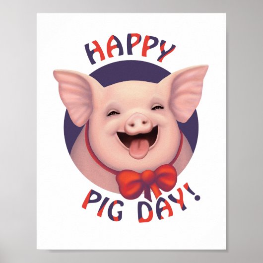 Gelukkige Varkensdag! Poster (Voorkant)