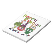 Gelukkige Veganist Notitieblok (Linkerzijde)