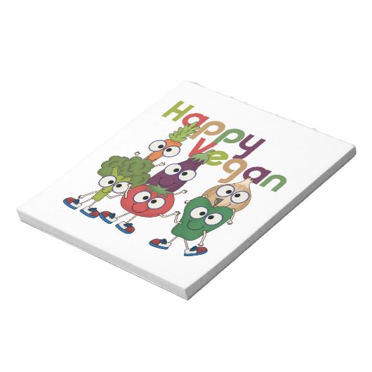 Gelukkige Veganist Notitieblok (Linkerzijde)