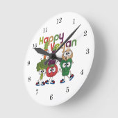 Gelukkige Veganist Ronde Klok (Hoek)