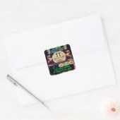 Gelukkige Vegas-winnaar St. Patrick's Day Bruid To Vierkante Sticker (Envelop)