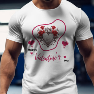 Gelukkige Velentijnsdag - Liefdevolle gelukzalighe T-shirt