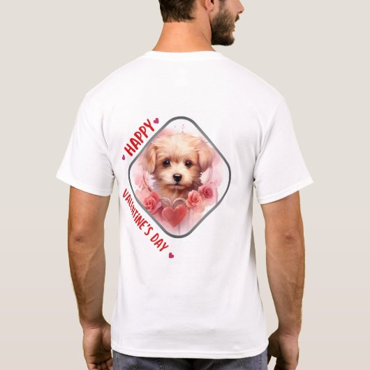 Gelukkige Velentijnsdag - Liefje's Verlangen T-shirt (Achterkant)