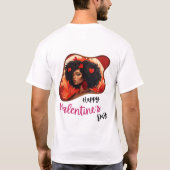 Gelukkige Velentijnsdag - Romantisch Paradijs T-shirt (Achterkant)