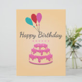 Gelukkige verjaardag (Staand voorkant)