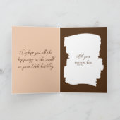 Gelukkige verjaardag 16 vandaag voeg foto bruin to kaart (Binnen)