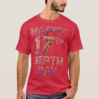 Gelukkige Verjaardag 17e T-shirt