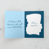 Gelukkige verjaardag 18 vandaag voeg fotoblauw toe kaart (Binnen)