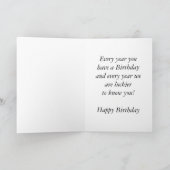 Gelukkige Verjaardag 1921 Geboortejaar 20's 20s tw Kaart (Binnen)