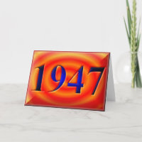 Gelukkige Verjaardag 1947 Geboortejaar 40's 40s Fo