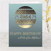 Gelukkige verjaardag 1954 goud 70e bday kaart (Gele Bloem)