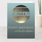 Gelukkige verjaardag 1954 goud 70e bday kaart (Voorkant)