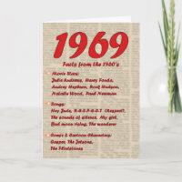 Gelukkige Verjaardag 1969 Geboortejaar nieuws 60's