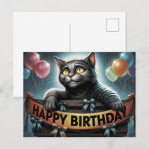 Gelukkige Verjaardag 2026 Kaarten Kat -2