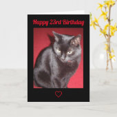 Gelukkige verjaardag 23 kaart (Gele Bloem)