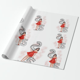 Gelukkige verjaardag 25 cadeaupapier