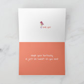 Gelukkige Verjaardag 2 jaar oude aangepaste naam Kaart (Binnen)