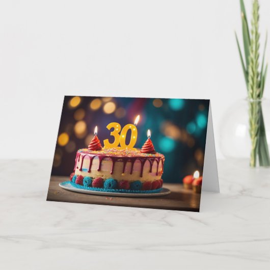 Gelukkige Verjaardag, 30e, Kaart (Voorkant)