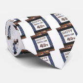 gelukkige verjaardag 40 40e verjaardag stropdas (Opgerold)