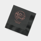 Gelukkige verjaardag 40 Nooit zag het er zo goed u Folie Servetten (Links)