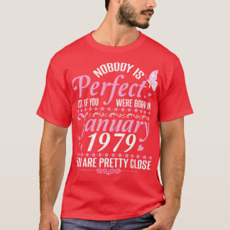 Gelukkige verjaardag 42 jaar Niemand is perfect ma T-shirt