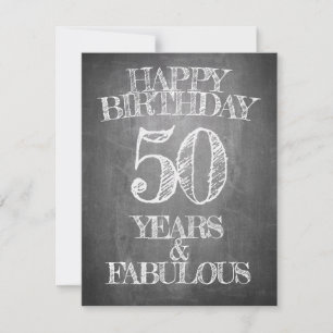 Gelukkige verjaardag - 50 jaar en fantastisch
