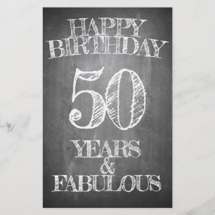 Gelukkige verjaardag - 50 jaar en fantastisch