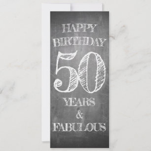 Gelukkige verjaardag - 50 jaar en fantastisch