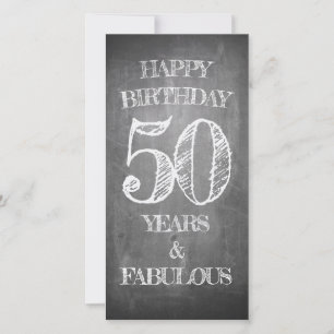 Gelukkige verjaardag - 50 jaar en fantastisch
