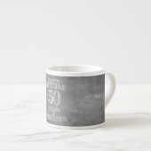 Gelukkige verjaardag - 50 jaar en fantastisch espresso kop (Voorkant rechts)