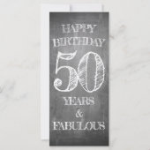 Gelukkige verjaardag - 50 jaar & Fabulous (Voorkant)