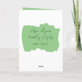 Gelukkige verjaardag 50 vandaag voeg groen fotogou kaart (Achterkant)