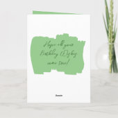 Gelukkige verjaardag 50 vandaag voeg groene foto t kaart (Achterkant)