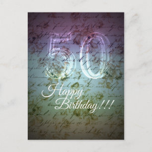 Gelukkige verjaardag!!! 50ste briefkaart