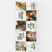 Gelukkige Verjaardag 5 Foto Volwassene Spandoek (Verticaal)