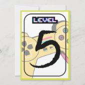 Gelukkige verjaardag - 5e verjaardag - Level Up Kaart (Voorkant)