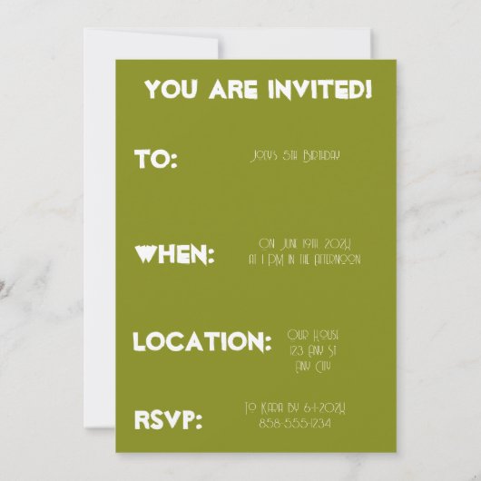 Gelukkige verjaardag - 5e verjaardag - Level Up Kaart (Achterkant)