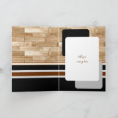 Gelukkige verjaardag 60 vandaag heet zwarte bruin kaart (Binnen)