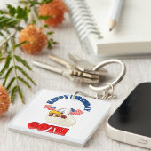 Gelukkige Verjaardag 60e Sleutelhanger (Voorkant Rechts)