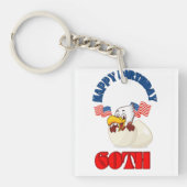 Gelukkige Verjaardag 60e Sleutelhanger (voorkant)