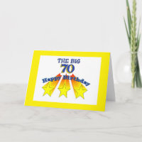 Gelukkige verjaardag 70 christelijke kaart