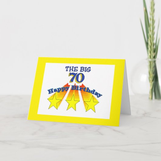 Gelukkige verjaardag 70 christelijke kaart (Voorkant)