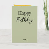 Gelukkige verjaardag 70 vandaag geel groen kaart (Achterkant)