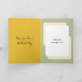 Gelukkige verjaardag 70 vandaag geel groen kaart (Binnen)