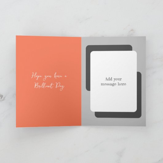 Gelukkige verjaardag 70 vandaag koraalgrijs kaart (Binnen)