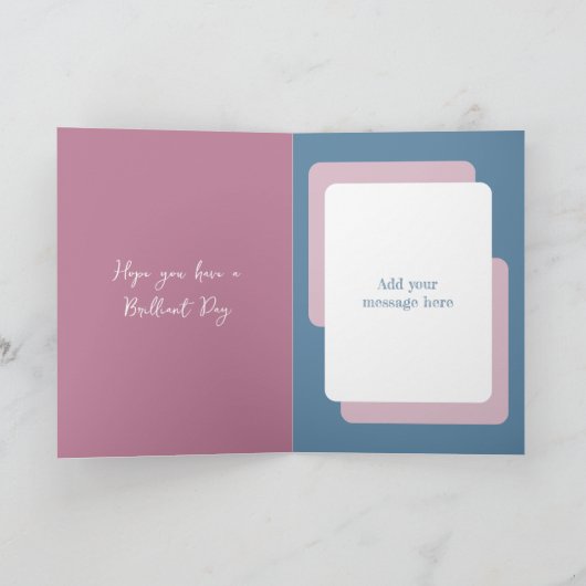 Gelukkige verjaardag 70 vandaag roze blauw kaart (Binnen)