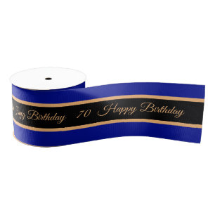 Gelukkige Verjaardag & 70 Viering, Verjaardag Even Grosgrain Lint