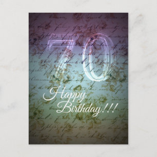 Gelukkige verjaardag!!! 70ste briefkaart