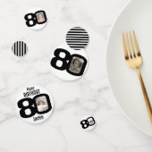 Gelukkige verjaardag 80e naam en fotodocument conf confetti (Groep)