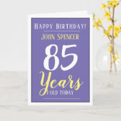 Gelukkige verjaardag 85 jaar oud kaart (Gele Bloem)
